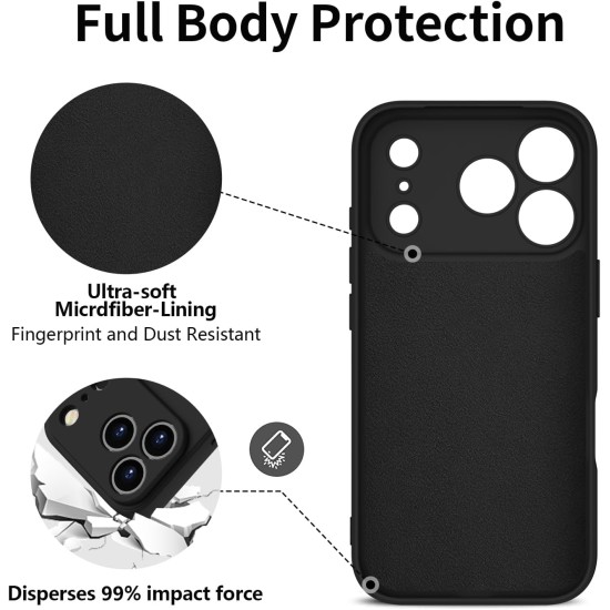 Husa Soft Touch, slim, ALC Mobile, anti soc, compatibila cu IPhone 17 Pro, Negru Tpu Husa Soft Touch, slim, ALC Mobile, anti soc, compatibila cu IPhone 17 Pro, Negru Tpu