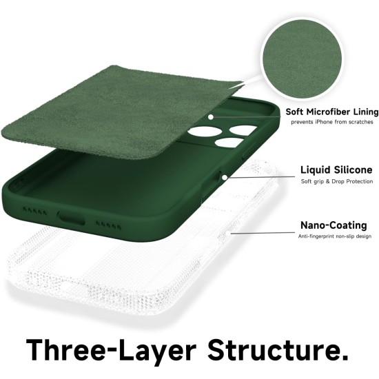 Husa Soft Touch, slim, ALC Mobile, anti soc, compatibila cu IPhone 17 Pro Max, Verde Inchis Tpu Husa Soft Touch, slim, ALC Mobile, anti soc, compatibila cu IPhone 17 Pro Max, Verde Inchis Tpu