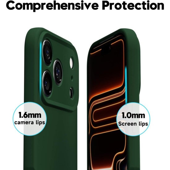 Husa Soft Touch, slim, ALC Mobile, anti soc, compatibila cu IPhone 17 Pro Max, Verde Inchis Tpu Husa Soft Touch, slim, ALC Mobile, anti soc, compatibila cu IPhone 17 Pro Max, Verde Inchis Tpu