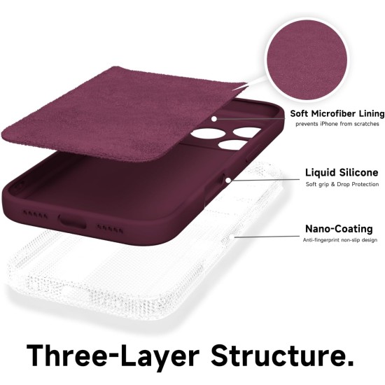 Husa Soft Touch, slim, ALC Mobile, anti soc, compatibila cu IPhone 17 Pro Max, Visiniu Tpu Husa Soft Touch, slim, ALC Mobile, anti soc, compatibila cu IPhone 17 Pro Max, Visiniu Tpu
