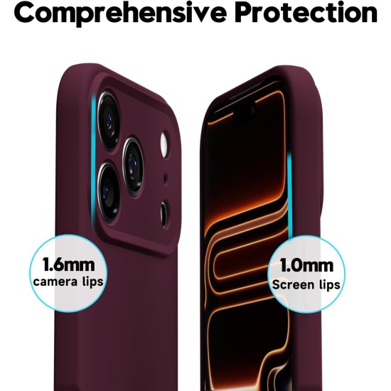 Husa Soft Touch, slim, ALC Mobile, anti soc, compatibila cu IPhone 17 Pro Max, Visiniu Tpu Husa Soft Touch, slim, ALC Mobile, anti soc, compatibila cu IPhone 17 Pro Max, Visiniu Tpu