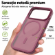 Husa pentru iPhone 18 Pro Max, Compatibila cu MagSafe, Anti-Soc, Decupaj Mare pentru Camere, Finisaj Matte, Dark Cherry