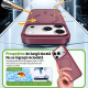 Husa pentru iPhone 18 Pro Max, Compatibila cu MagSafe, Anti-Soc, Decupaj Mare pentru Camere, Finisaj Matte, Dark Cherry