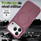 Husa pentru iPhone 18 Pro Max, Compatibila cu MagSafe, Anti-Soc, Decupaj Mare pentru Camere, Finisaj Matte, Dark Cherry