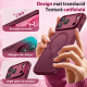 Husa Matte compatibil cu MagSafe pentru IPhone 18 Pro Max, protectie completa, contur Dark Cherry