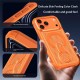 Husa pentru iPhone 18 Pro Max compatibila cu MagSafe Anti-Soc, Design Mesh, Inel Rotativ 360, Portocaliu