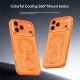 Husa pentru iPhone 18 Pro Max compatibila cu MagSafe Anti-Soc, Design Mesh, Inel Rotativ 360, Portocaliu