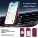 Husa pentru iPhone 18 Pro Max compatibila cu MagSafe Anti-Soc, Design Mesh, Inel Rotativ 360, Visiniu