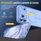 Husa Matte compatibil cu MagSafe pentru IPhone 18 Pro, protectie completa, contur Albastru Deschis