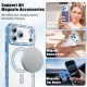Husa compatibila cu IPhone 17 Pro, Compatibila cu MagSafe, Contur Albastru cu Pietre Husa compatibila cu IPhone 17 Pro, Compatibila cu MagSafe, Contur Albastru cu Pietre
