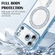 Husa compatibila cu IPhone 17 Pro, Compatibila cu MagSafe, Contur Albastru cu Pietre Husa compatibila cu IPhone 17 Pro, Compatibila cu MagSafe, Contur Albastru cu Pietre