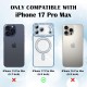 Husa compatibila cu IPhone 17 Pro Max, Compatibila cu MagSafe, Contur Albastru cu Pietre Husa compatibila cu IPhone 17 Pro Max, Compatibila cu MagSafe, Contur Albastru cu Pietre