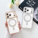 Husa compatibila cu IPhone 17 Pro, Compatibila cu MagSafe, Contur Auriu cu Pietre Husa compatibila cu IPhone 17 Pro, Compatibila cu MagSafe, Contur Auriu cu Pietre