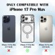 Husa compatibila cu IPhone 17 Pro Max, Compatibila cu MagSafe, Contur Negru cu Pietre Husa compatibila cu IPhone 17 Pro Max, Compatibila cu MagSafe, Contur Negru cu Pietre