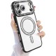 Husa compatibila cu IPhone 17 Pro, Compatibila cu MagSafe, Contur Negru cu Pietre Husa compatibila cu IPhone 17 Pro, Compatibila cu MagSafe, Contur Negru cu Pietre