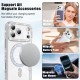 Husa compatibila cu IPhone 17 Pro, Compatibila cu MagSafe, Contur Silver cu Pietre Husa compatibila cu IPhone 17 Pro, Compatibila cu MagSafe, Contur Silver cu Pietre
