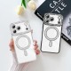 Husa compatibila cu IPhone 17 Pro, Compatibila cu MagSafe, Contur Silver cu Pietre Husa compatibila cu IPhone 17 Pro, Compatibila cu MagSafe, Contur Silver cu Pietre