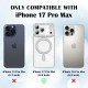 Husa compatibila cu IPhone 17 Pro Max, Compatibila cu MagSafe, Contur Silver cu Pietre Husa compatibila cu IPhone 17 Pro Max, Compatibila cu MagSafe, Contur Silver cu Pietre