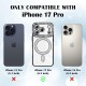 Husa compatibila cu IPhone 17 Pro, Compatibila cu MagSafe, Contur Silver cu Pietre Husa compatibila cu IPhone 17 Pro, Compatibila cu MagSafe, Contur Silver cu Pietre