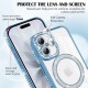 Husa compatibila cu IPhone 17, Compatibila cu MagSafe, Contur Albastru cu Pietre Husa compatibila cu IPhone 17, Compatibila cu MagSafe, Contur Albastru cu Pietre