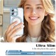 Husa compatibila cu IPhone 17, Compatibila cu MagSafe, Contur Albastru cu Pietre Husa compatibila cu IPhone 17, Compatibila cu MagSafe, Contur Albastru cu Pietre