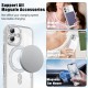 Husa compatibila cu IPhone 17, Compatibila cu MagSafe, Contur Silver cu Pietre Husa compatibila cu IPhone 17, Compatibila cu MagSafe, Contur Silver cu Pietre