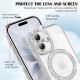 Husa compatibila cu IPhone 17, Compatibila cu MagSafe, Contur Silver cu Pietre Husa compatibila cu IPhone 17, Compatibila cu MagSafe, Contur Silver cu Pietre