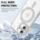 Husa compatibila cu IPhone 17, Compatibila cu MagSafe, Contur Silver cu Pietre Husa compatibila cu IPhone 17, Compatibila cu MagSafe, Contur Silver cu Pietre