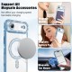 Husa compatibila cu IPhone 17 Air, Compatibila cu MagSafe, Contur Albastru cu Pietre Husa compatibila cu IPhone 17 Air, Compatibila cu MagSafe, Contur Albastru cu Pietre
