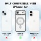 Husa compatibila cu IPhone 17 Air, Compatibila cu MagSafe, Contur Negru cu Pietre Husa compatibila cu IPhone 17 Air, Compatibila cu MagSafe, Contur Negru cu Pietre