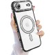 Husa compatibila cu IPhone 17 Air, Compatibila cu MagSafe, Contur Negru cu Pietre Husa compatibila cu IPhone 17 Air, Compatibila cu MagSafe, Contur Negru cu Pietre