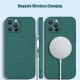 Husa culoarea Dark Green pentru cu iPhone 12, cu incarcare tip MagSafe - ALC®