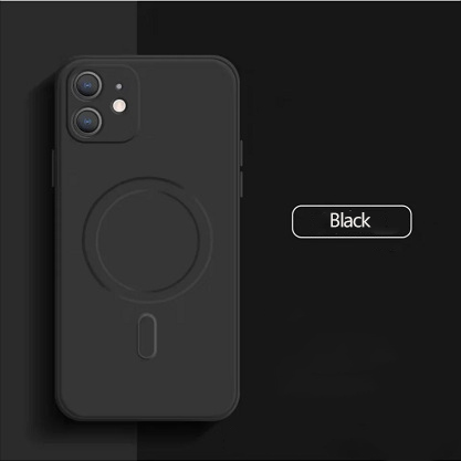 Husa culoarea Negru pentru cu iPhone 12 Mini, cu incarcare tip MagSafe - ALC®