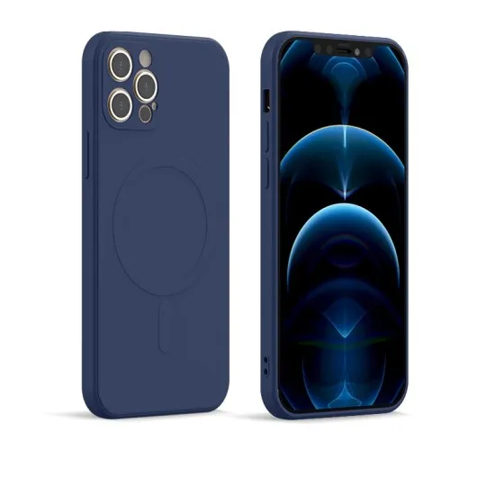 Husa culoarea Albasru pentru cu iPhone 13 Pro Max, cu incarcare tip MagSafe - ALC®