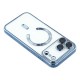 Husa compatibila cu IPhone 17 Pro Max, ALC MOBILE, pentru telefon mobil cu protectie pentru camera, Tehnologie MagSafe, rezistenta la socuri, contur Albastru