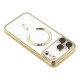 Husa compatibila cu IPhone 17 Pro Max, ALC MOBILE, pentru telefon mobil cu protectie pentru camera, Tehnologie MagSafe, rezistenta la socuri, contur Gold