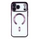 Husa compatibila cu IPhone 17 Pro, ALC MOBILE, pentru telefon mobil cu protectie pentru camera, Tehnologie MagSafe, rezistenta la socuri, contur Mov