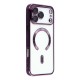 Husa compatibila cu IPhone 17 Pro, ALC MOBILE, pentru telefon mobil cu protectie pentru camera, Tehnologie MagSafe, rezistenta la socuri, contur Mov