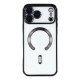 Husa compatibila cu IPhone 17 Pro, ALC MOBILE, pentru telefon mobil cu protectie pentru camera, Tehnologie MagSafe, rezistenta la socuri, contur Negru