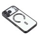 Husa compatibila cu IPhone 17 Pro, ALC MOBILE, pentru telefon mobil cu protectie pentru camera, Tehnologie MagSafe, rezistenta la socuri, contur Negru