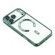 Husa compatibila cu IPhone 17 Pro Max, ALC MOBILE, pentru telefon mobil cu protectie pentru camera, Tehnologie MagSafe, rezistenta la socuri, contur Verde
