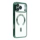 Husa compatibila cu IPhone 17 Pro Max, ALC MOBILE, pentru telefon mobil cu protectie pentru camera, Tehnologie MagSafe, rezistenta la socuri, contur Verde