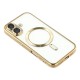 Husa compatibila cu IPhone 17, ALC MOBILE, pentru telefon mobil cu protectie pentru camera, Tehnologie MagSafe, rezistenta la socuri, contur Gold