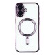 Husa compatibila cu IPhone 17, ALC MOBILE, pentru telefon mobil cu protectie pentru camera, Tehnologie MagSafe, rezistenta la socuri, contur Mov