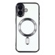 Husa compatibila cu IPhone 17, ALC MOBILE, pentru telefon mobil cu protectie pentru camera, Tehnologie MagSafe, rezistenta la socuri, contur Negru