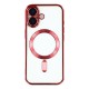 Husa compatibila cu IPhone 17, ALC MOBILE, pentru telefon mobil cu protectie pentru camera, Tehnologie MagSafe, rezistenta la socuri, contur Rosu