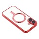 Husa compatibila cu IPhone 17, ALC MOBILE, pentru telefon mobil cu protectie pentru camera, Tehnologie MagSafe, rezistenta la socuri, contur Rosu