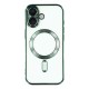 Husa compatibila cu IPhone 17, ALC MOBILE, pentru telefon mobil cu protectie pentru camera, Tehnologie MagSafe, rezistenta la socuri, contur Verde
