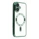 Husa compatibila cu IPhone 17, ALC MOBILE, pentru telefon mobil cu protectie pentru camera, Tehnologie MagSafe, rezistenta la socuri, contur Verde