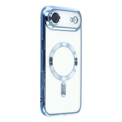 Husa compatibila cu IPhone 17 Air, ALC MOBILE, pentru telefon mobil cu protectie pentru camera, Tehnologie MagSafe, rezistenta la socuri, contur Albastru